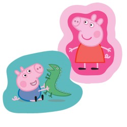 Cojines Peppa Pig y George formas 3D Decoracion Infantil Diseño Oficial