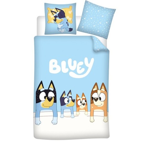 Funda Nordica Bluey cama 90 Juego con Almohada Licencia Oficial