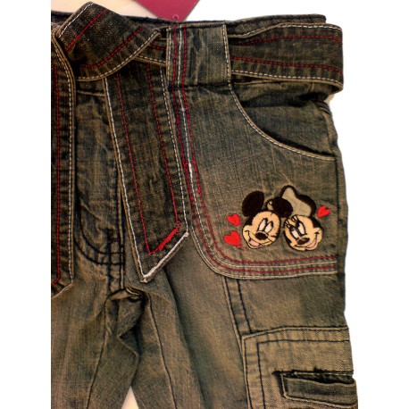 Vaqueros Niña Minnie Jeans Vaqueros Bordados