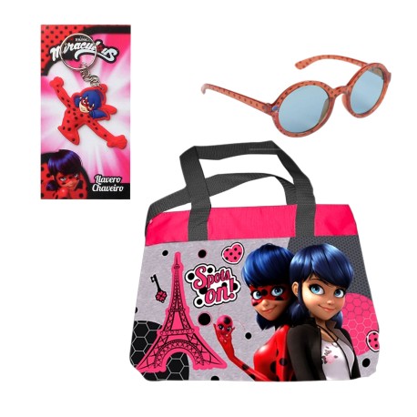 Miraculous Ladybug Bag Set with Cap and Accessories Original