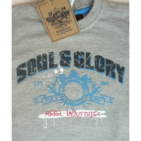 Camiseta SOUL&GLORY Rebel Industries ML Gris