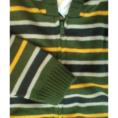 Chaqueta Niño GIMBOREE con Capucha Punto a Rayas 