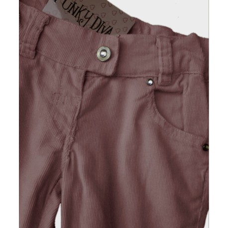 Pantalones FUNKY DIVA Pana Violeta